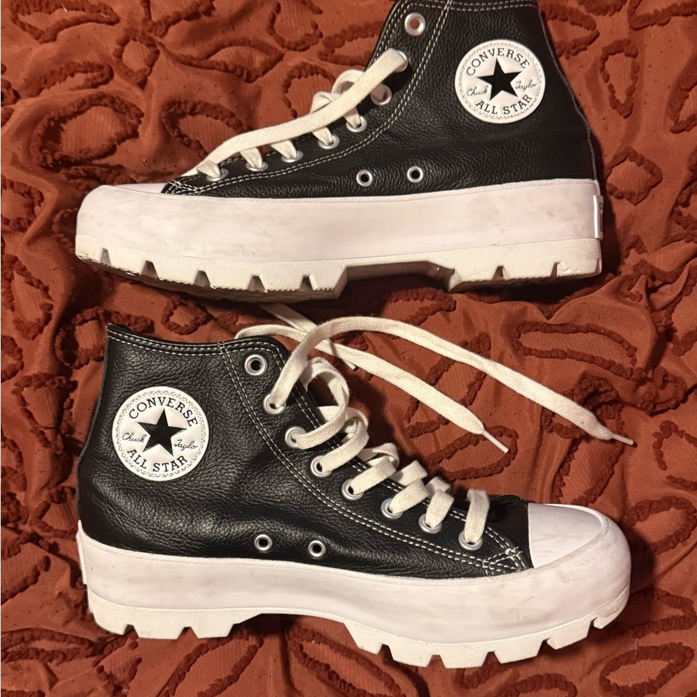Converse Black and White Chunky High-Tops